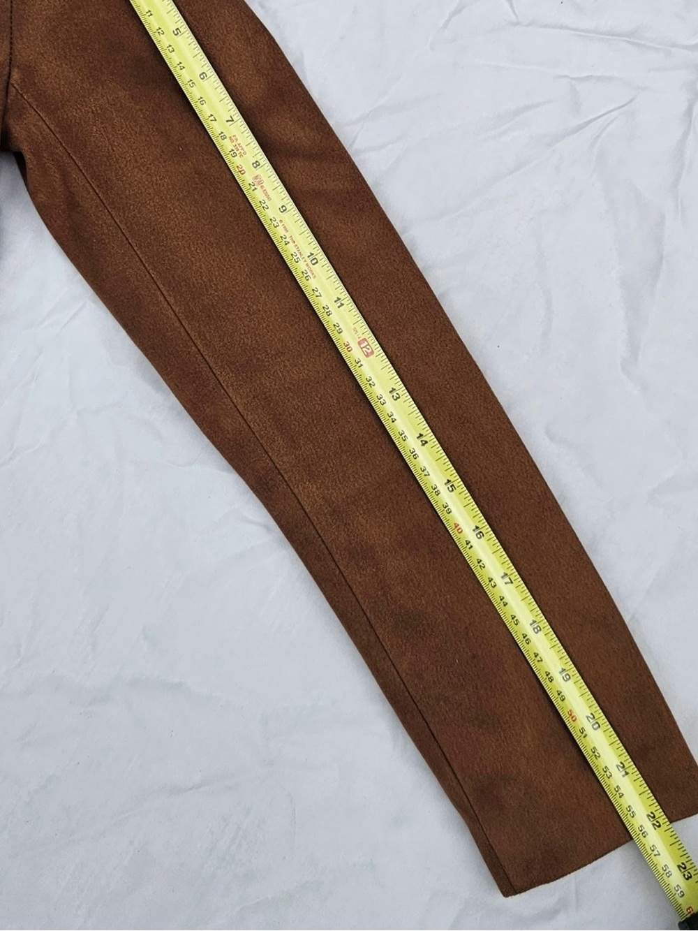 Brown Faux Suede Moto Jacket - Picture 15 of 16